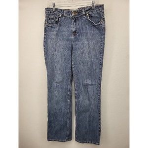 Canyon River Blues Womens Jeans Blue 12 Short Denim Stretch Classic Fit Straight